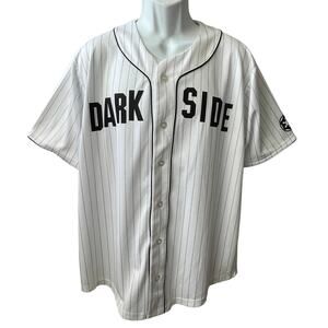 Fifth Sun Star Wars Dark Side #77 Pinstripe Baseball Jersey Size Large